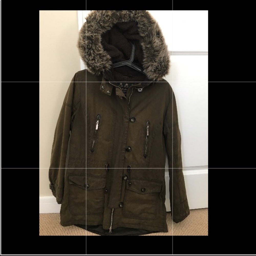 Barbour vintage troop parka